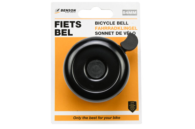 Fietsbel 54 mm zwart