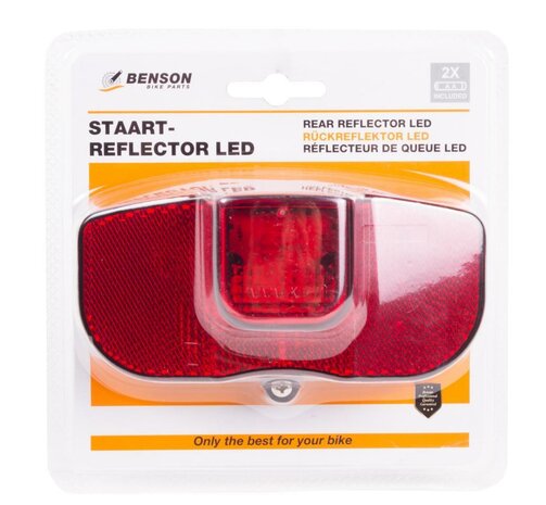 Staartreflector LED + batterij