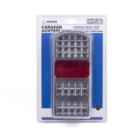 Caravan achterlicht 43 LED links E4