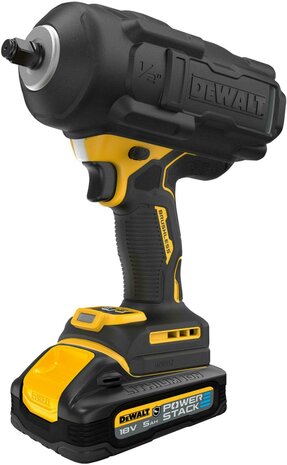 DEWALT DCF961H2G 18V XR hoogkoppel accu-slagmoersleutel 1/2&quot; in foam inlay (2x 5Ah POWERSTACK accu + lader))