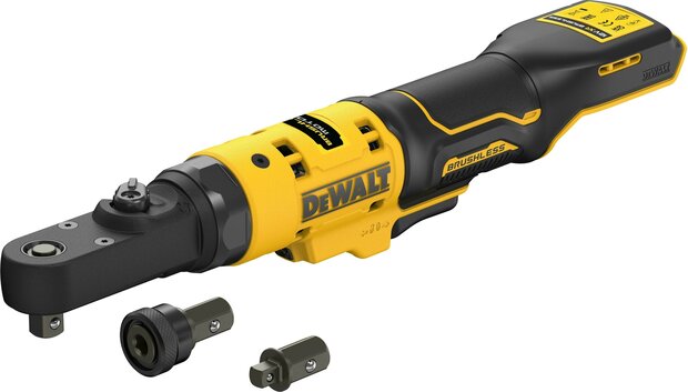 DEWALT DCF500N-XJ 12V XR Brushless haakse accu-ratelsleutel 1/4&quot; en 3/8&quot; (zonder accu en lader)