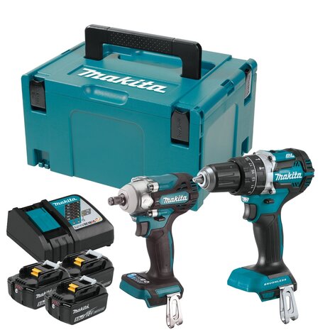 Makita DLX2359TJ1 COMPLETE LXT&reg; IMPACT DRIVER AND IMPACT DRILL SET (WITH 3 BATTERIES AND CHARGER)