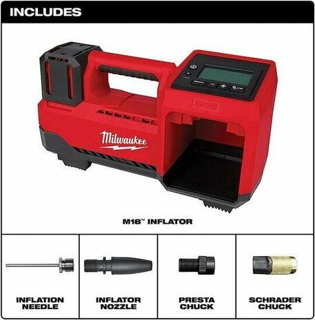 Milwaukee M18 BI-0 18V accu Bandencompressor body - 40l/min - 10,3bar 4933478706