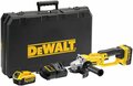 DeWalt DCG412M2-QW XR 18V Accu haakse slijper set (2x 4.0Ah accu en lader) in koffer - 125mm