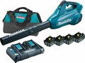 Makita DUB362PT4X 36V (2x 18V) accu bladblazer set (4x 5.0Ah accu en duolader) - 200 km/h